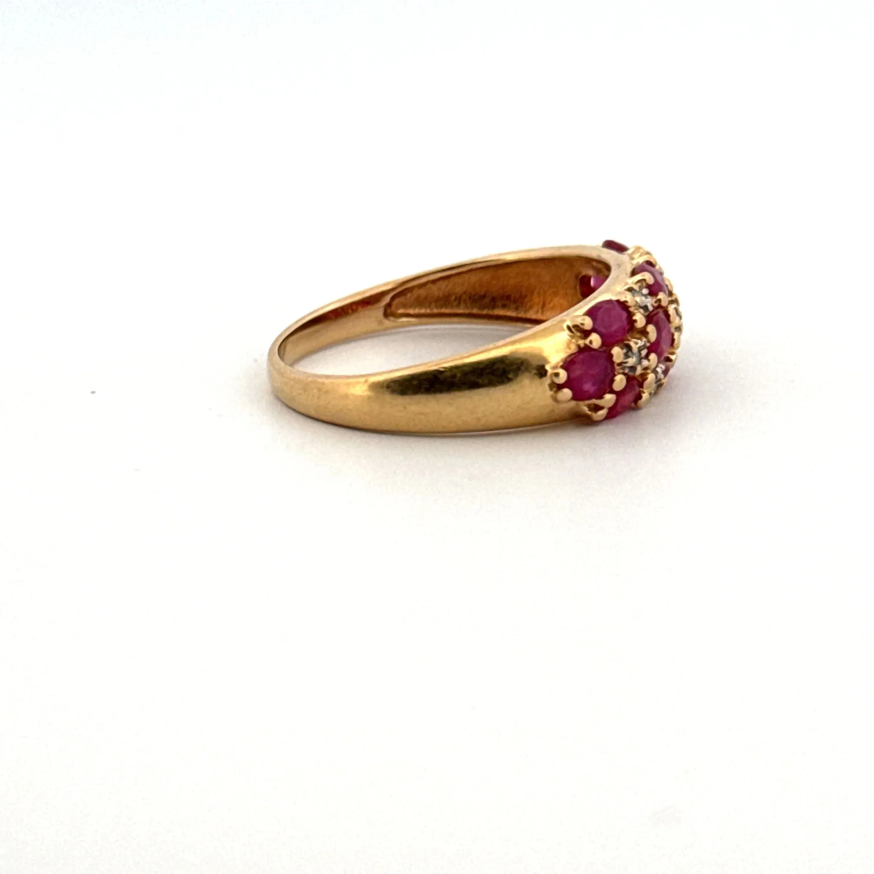 Bague Or Jaune Rubis Diamants sold by 58 Facettes product image thumbnail 4