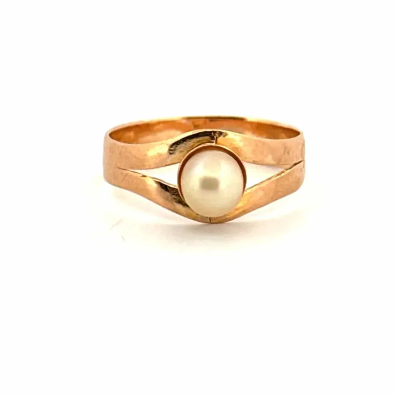Bague Or Jaune & Perle de culture sold by 58 Facettes