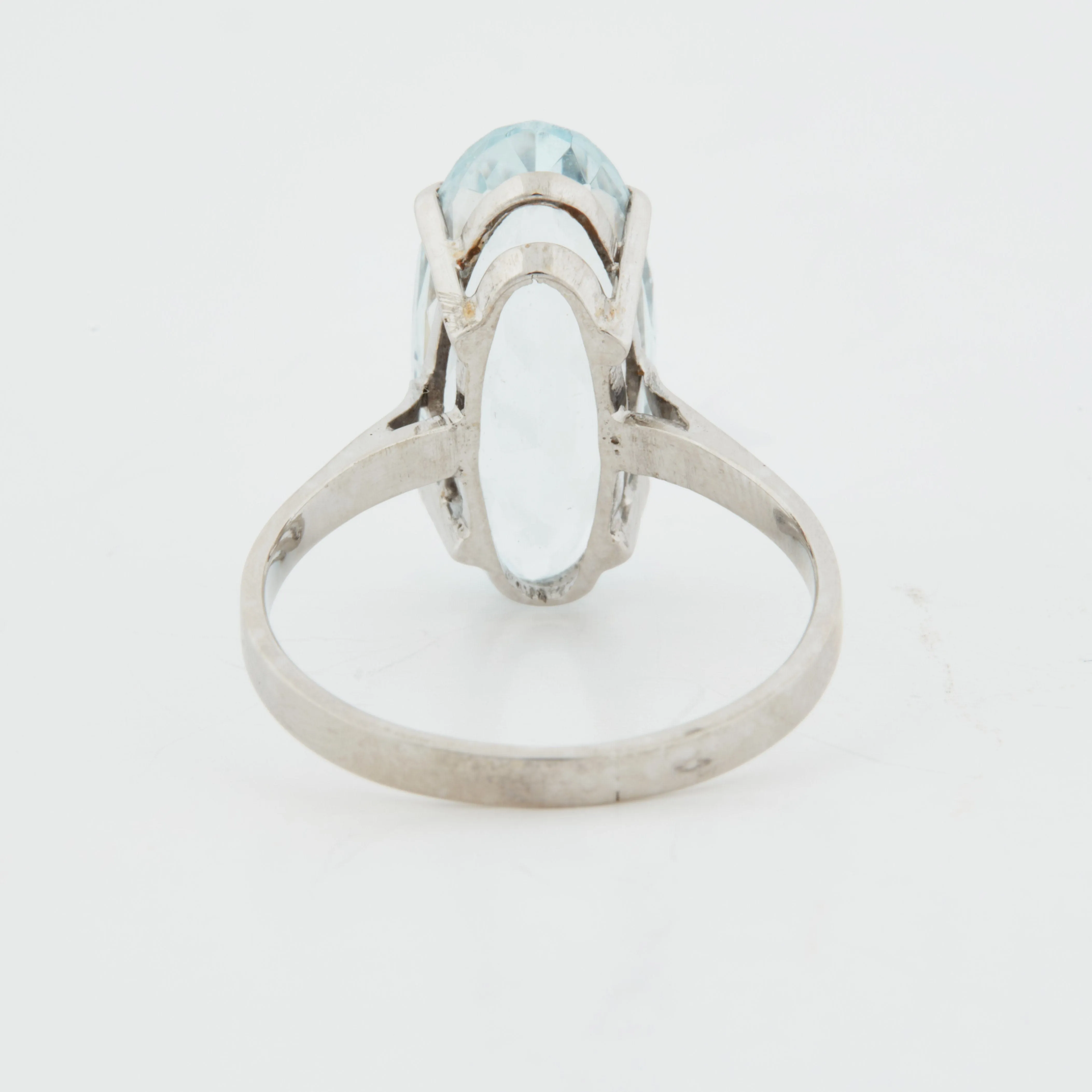 Bague Or Blanc - Aigue Marine sold by 58 Facettes product image thumbnail 5