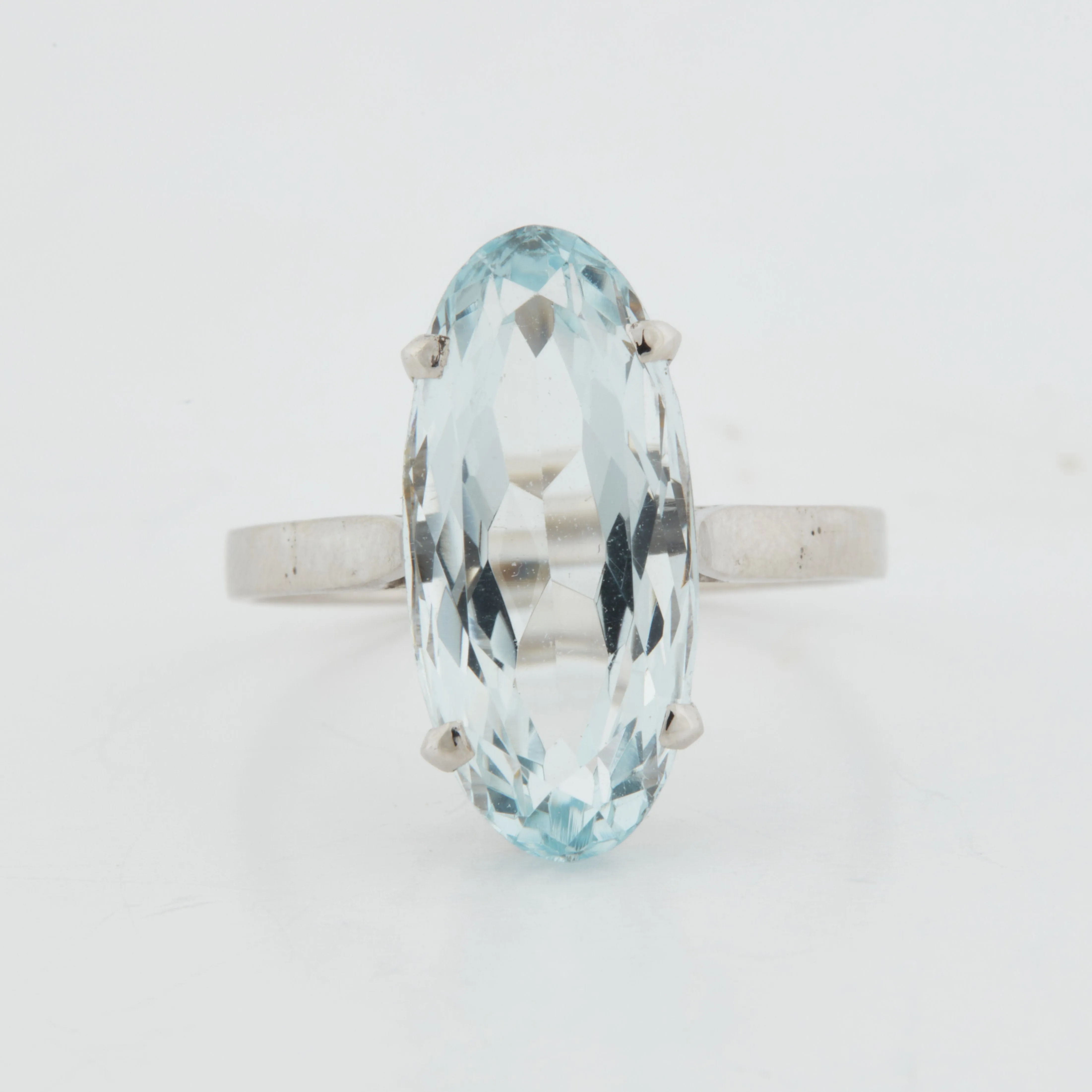 Bague Or Blanc - Aigue Marine sold by 58 Facettes product image thumbnail 3
