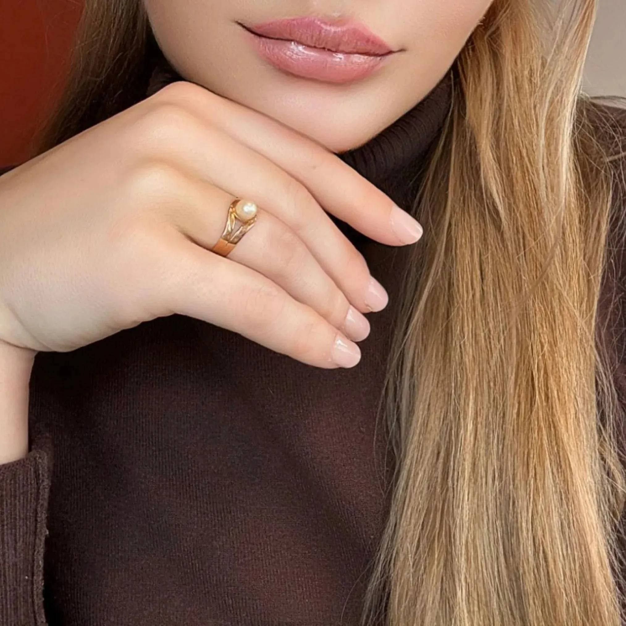 Bague Or Jaune & Perle de culture sold by 58 Facettes product image thumbnail 2