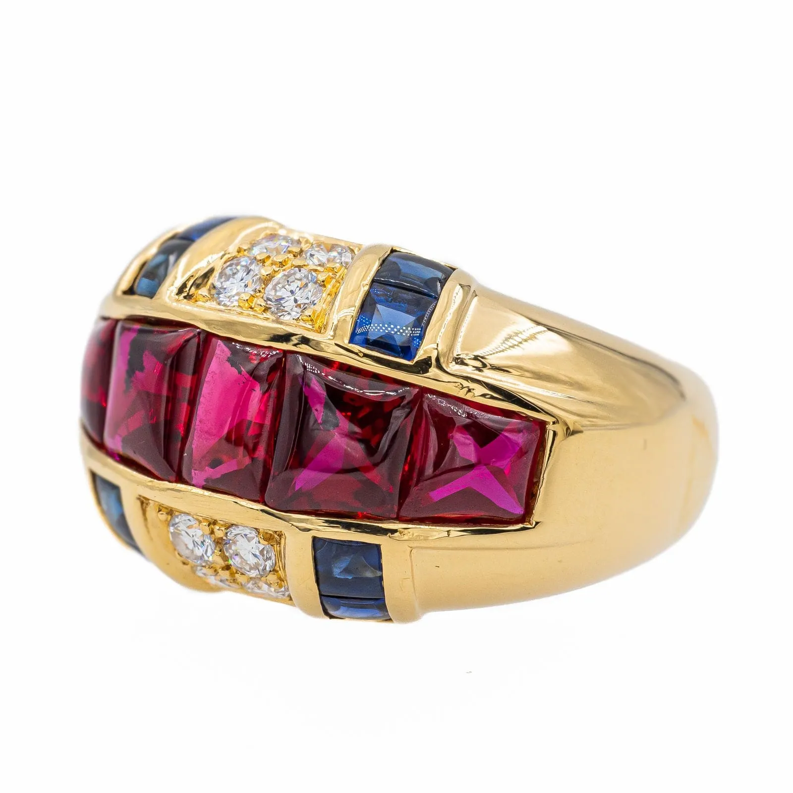 Bague Cocktail Or jaune Rubis sold by 58 Facettes product image thumbnail 3
