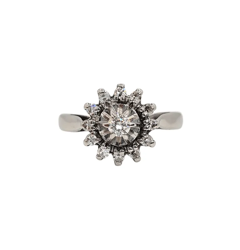 Bague Marguerite Diamants sold by 58 Facettes
