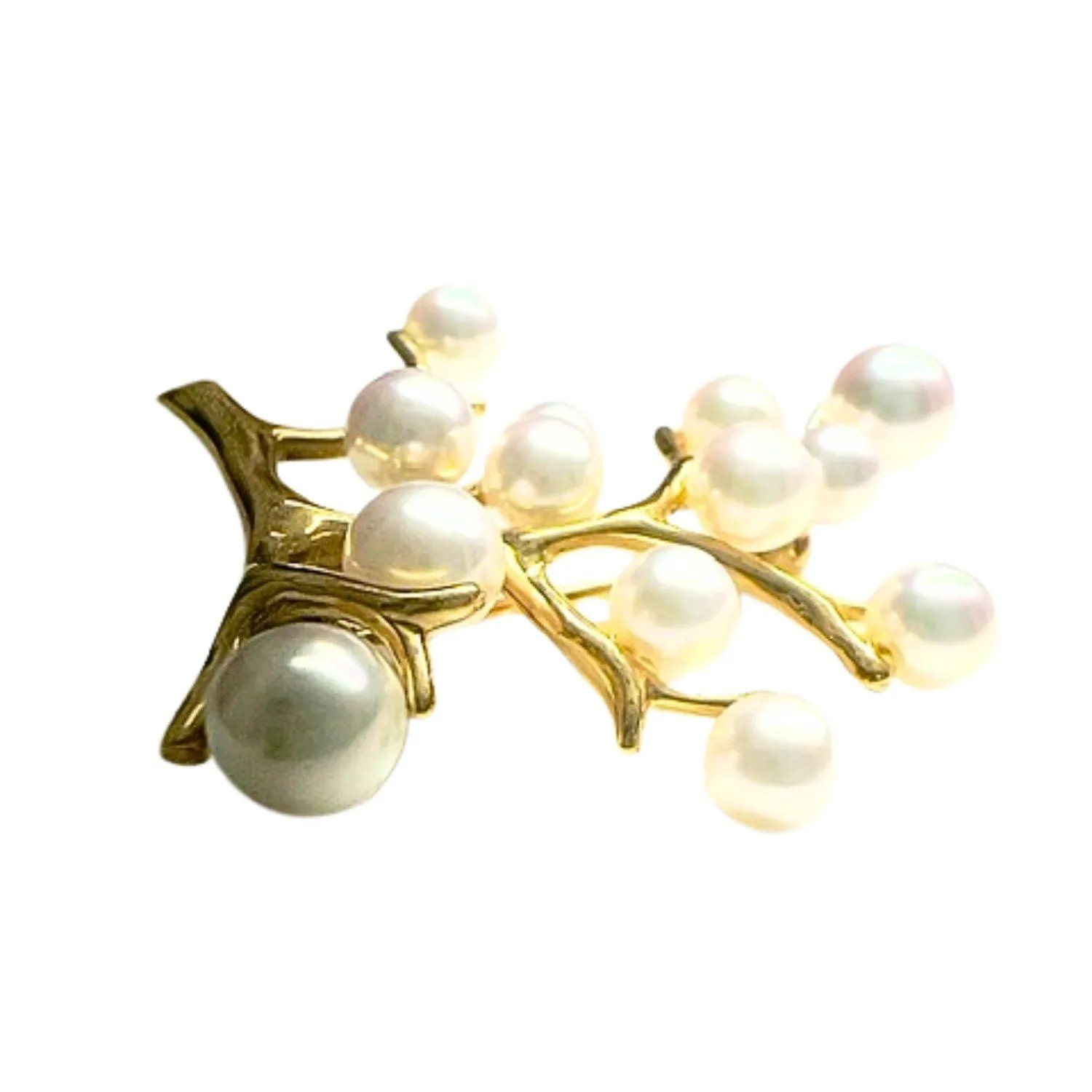 Broche en or avec perles sold by 58 Facettes product image thumbnail 5