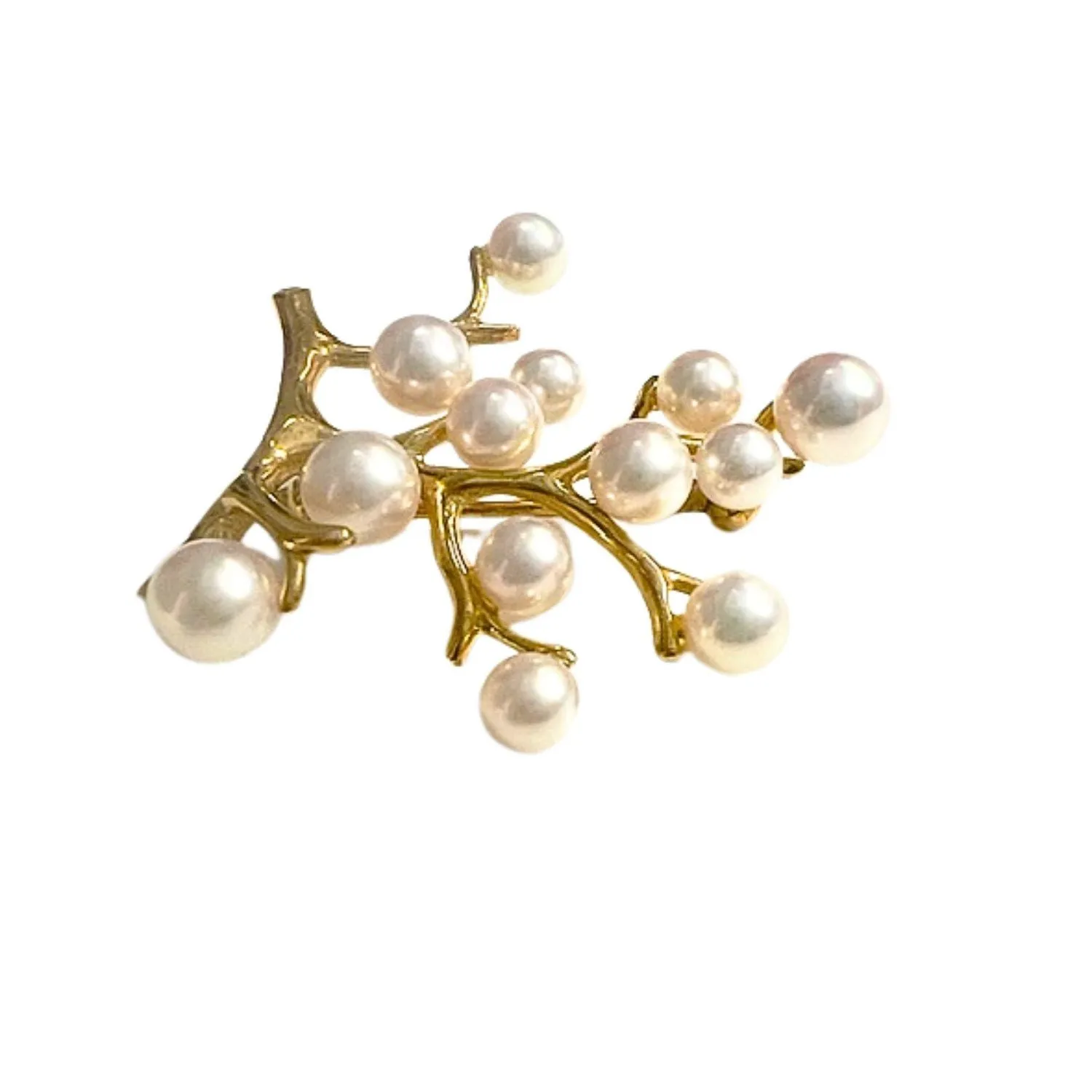 Broche en or avec perles sold by 58 Facettes product image thumbnail 3
