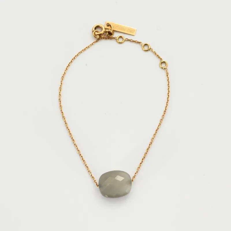 MORGANE BELLO - Bracelet or et pierre de lune sold by 58 Facettes