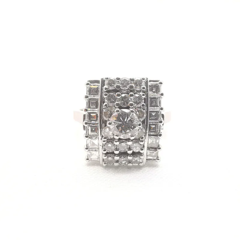 Bague ancienne Or blanc et Diamants sold by 58 Facettes