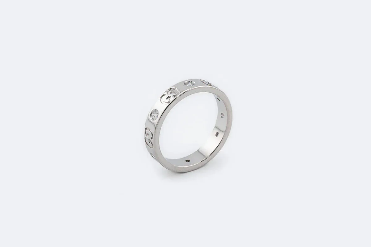GUCCI - Bague en or blanc et diamants sold by 58 Facettes product image thumbnail 2