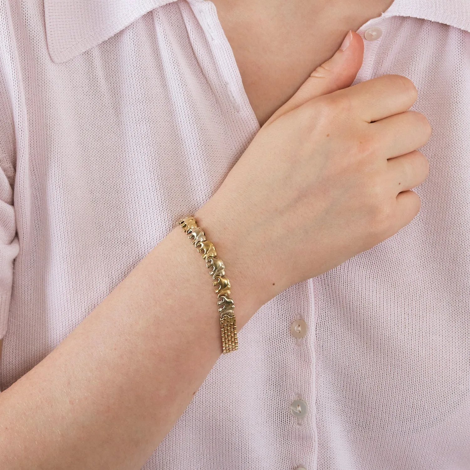 Bracelet or éléphants sold by 58 Facettes product image thumbnail 2