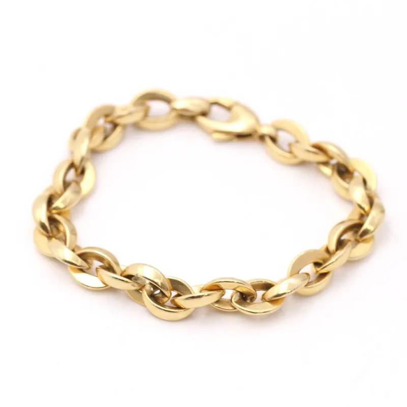 Bracelet doré semi creux sold by 58 Facettes
