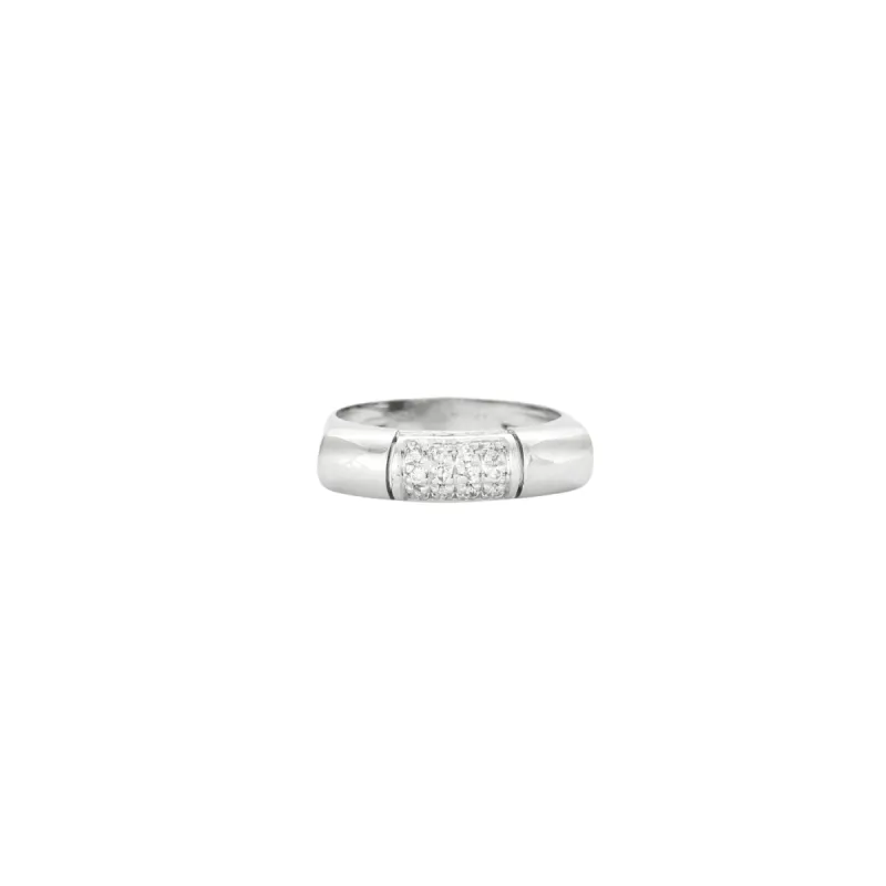 Bague en or blanc et pavée de diamants sold by 58 Facettes