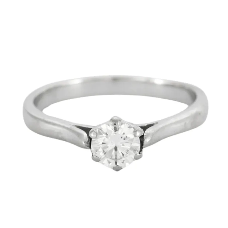 Bague Solitaire or gris diamant sold by 58 Facettes