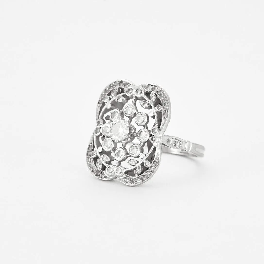 Bague en or gris et diamants sold by 58 Facettes product image thumbnail 4