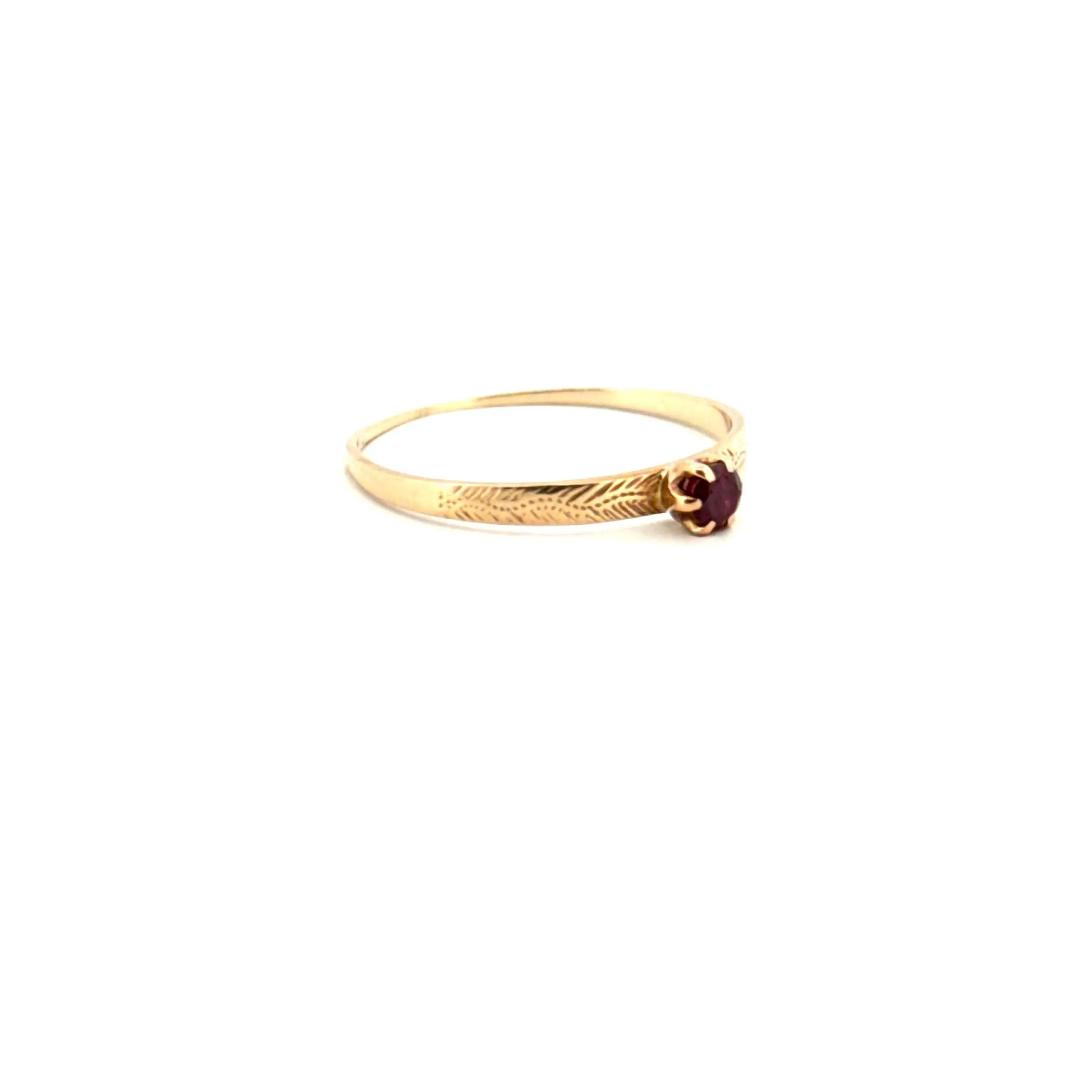 Bague Solitaire Or Jaune & Spinelle sold by 58 Facettes product image thumbnail 4