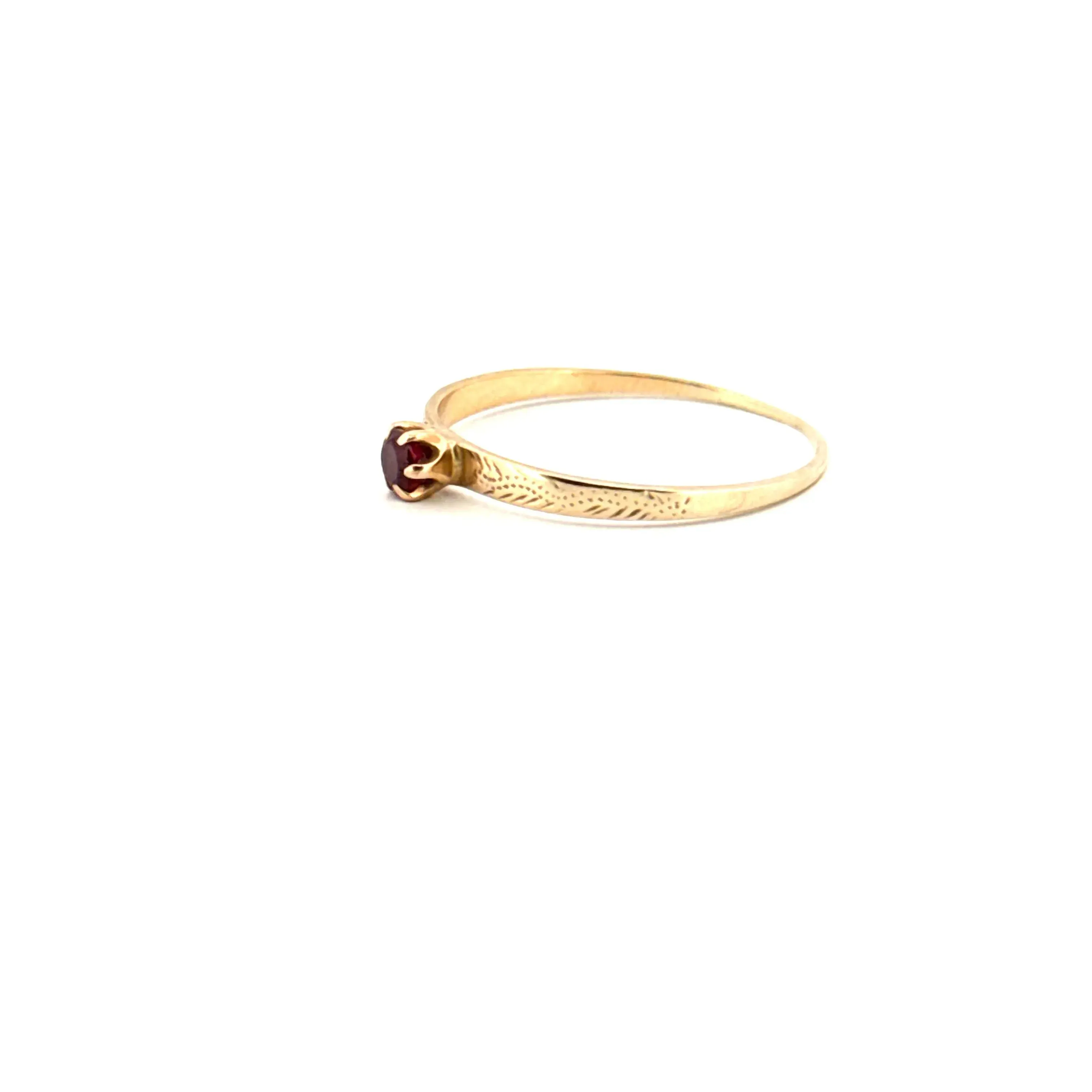 Bague Solitaire Or Jaune & Spinelle sold by 58 Facettes product image thumbnail 3
