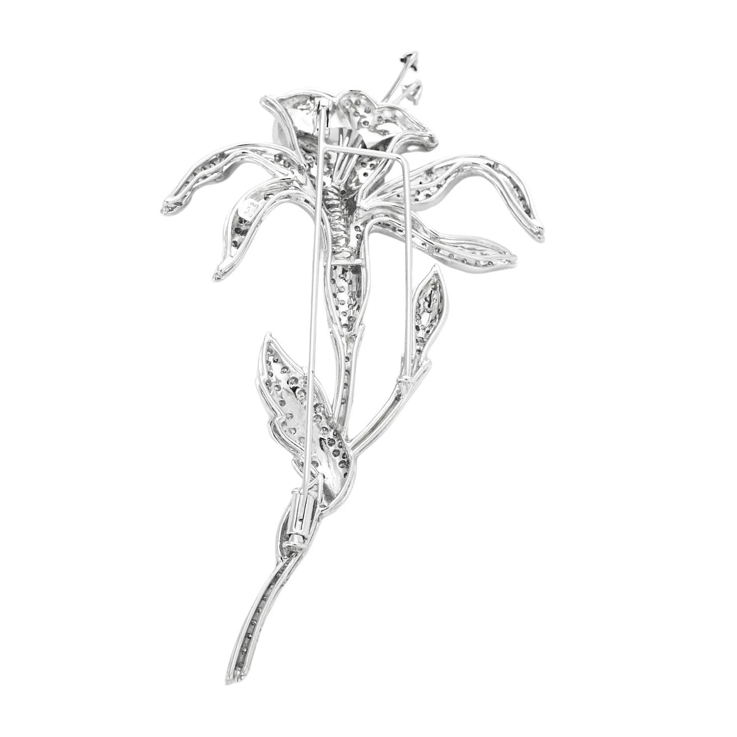 Broche Fleur en diamants sold by 58 Facettes product image thumbnail 2