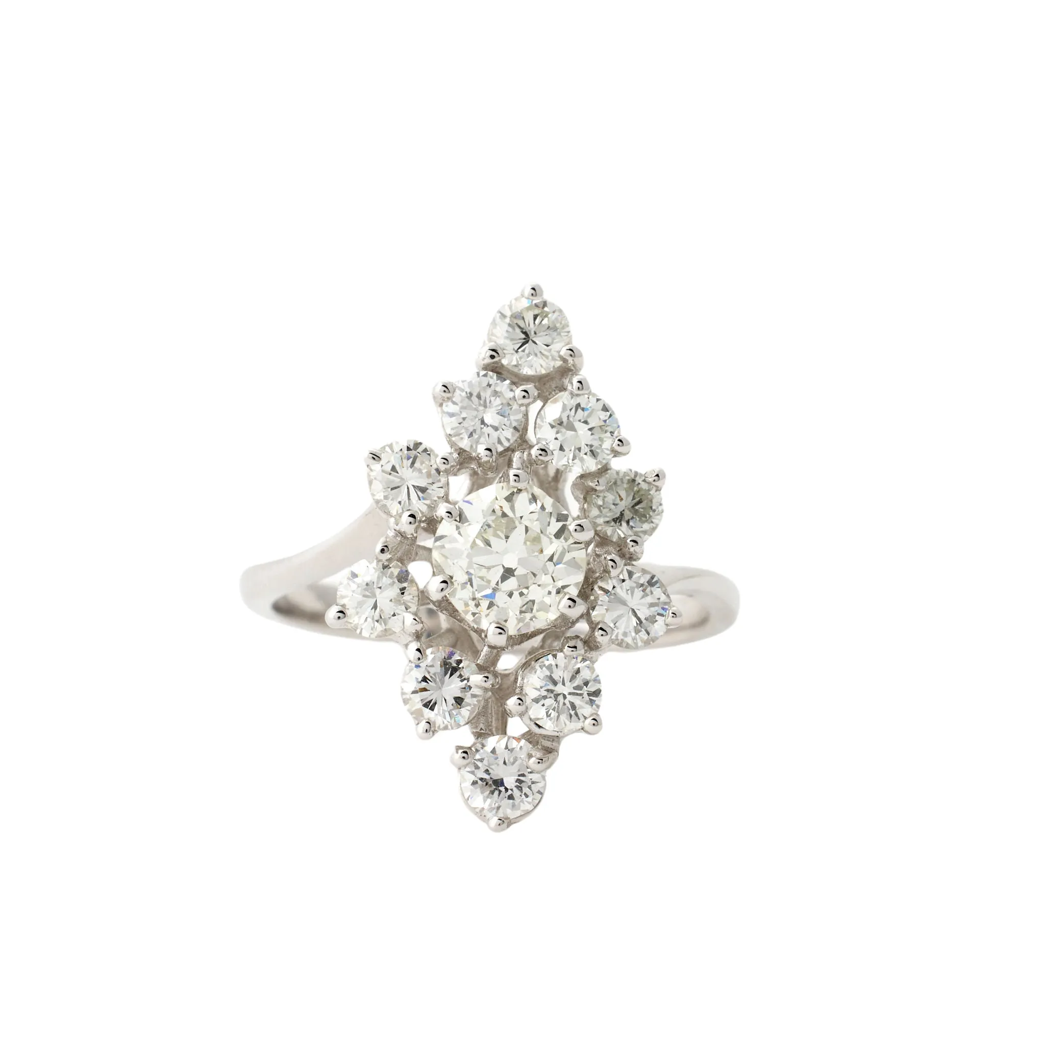 Bague vintage diamants sold by 58 Facettes