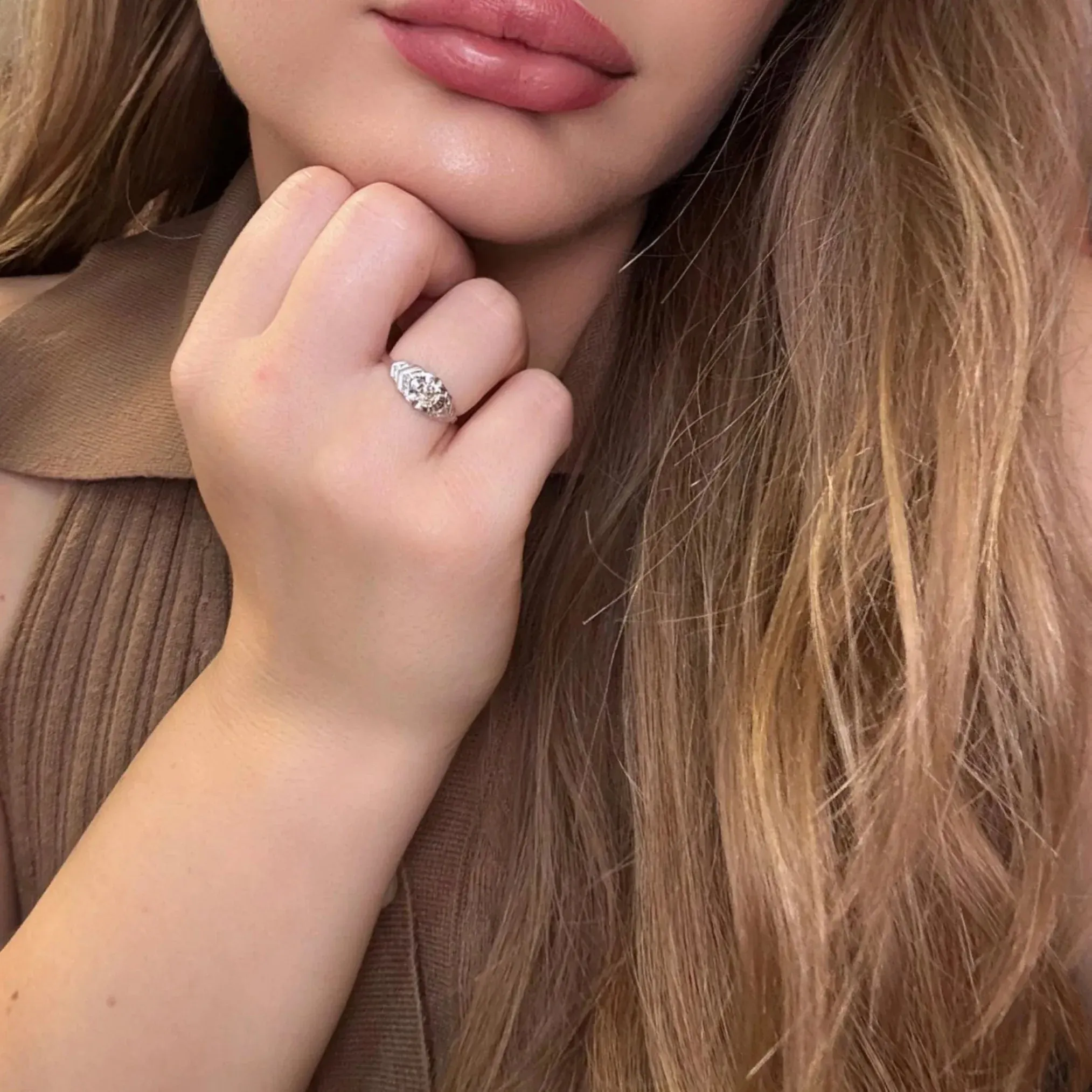 Solitaire Or Blanc Diamant sold by 58 Facettes product image thumbnail 2