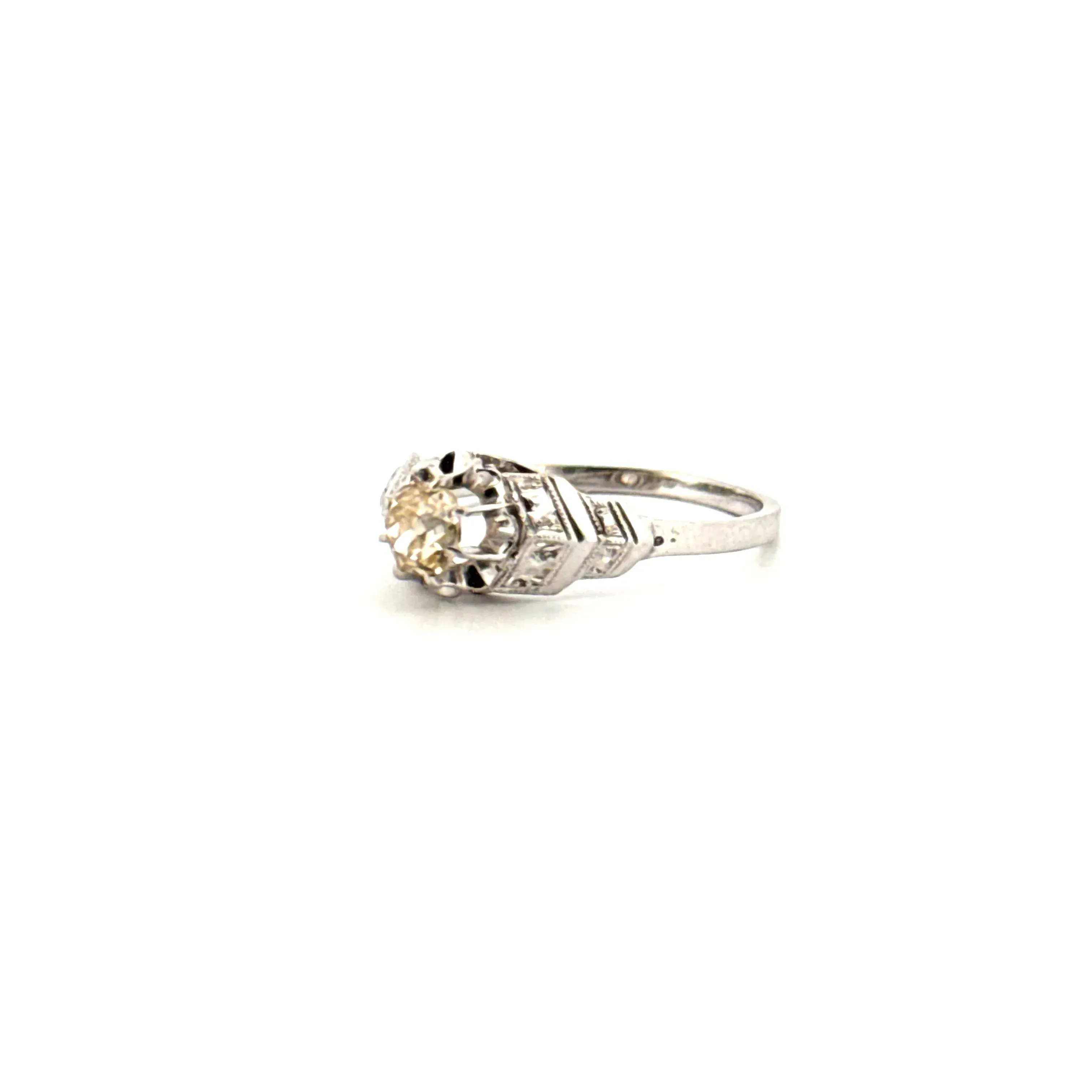 Solitaire Or Blanc Diamant sold by 58 Facettes product image thumbnail 3