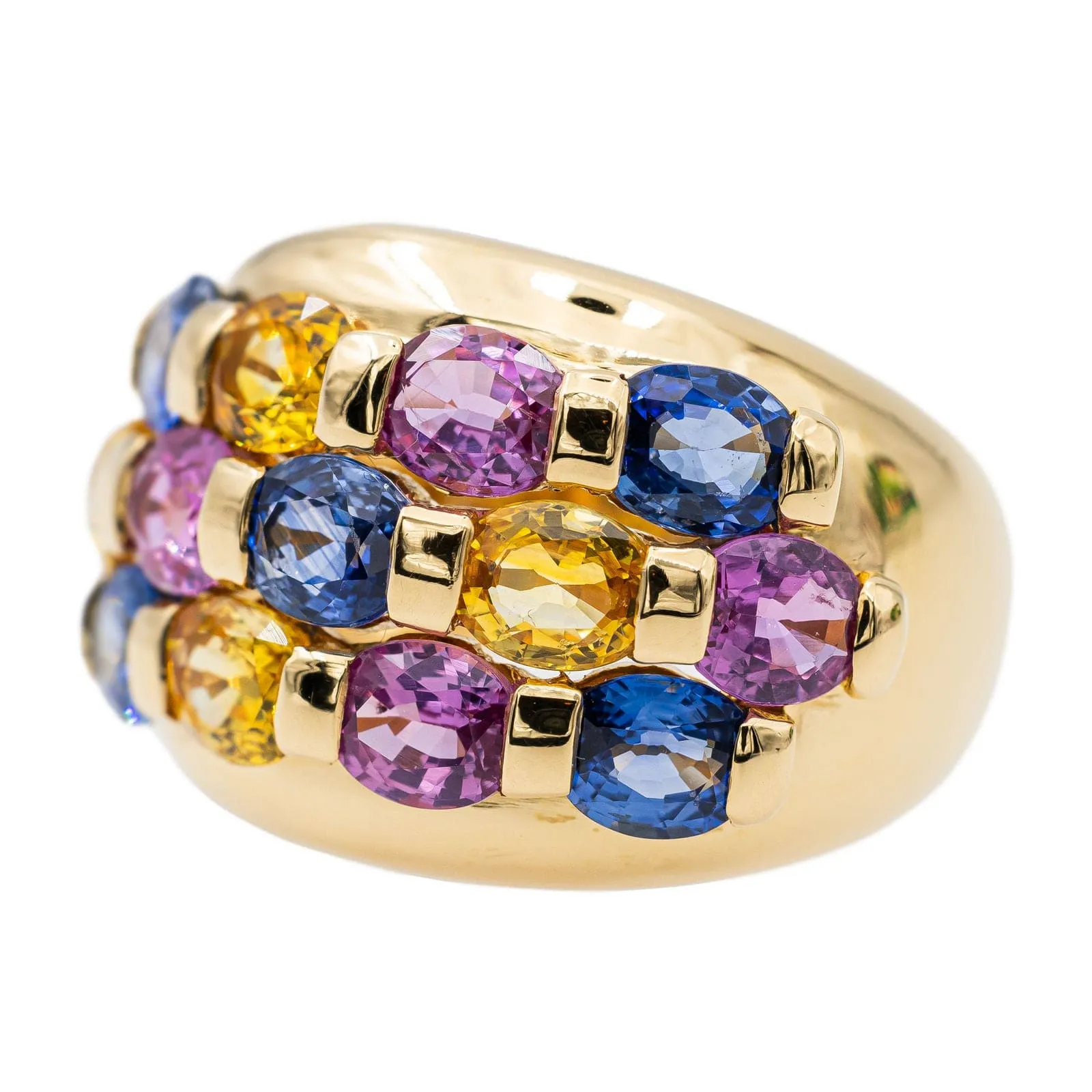 Bague Cocktail Or jaune Saphir sold by 58 Facettes product image thumbnail 3