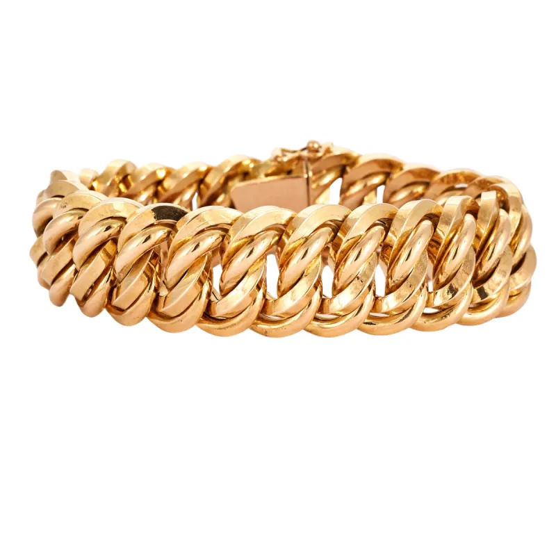 Bracelet or rose maille américaine sold by 58 Facettes