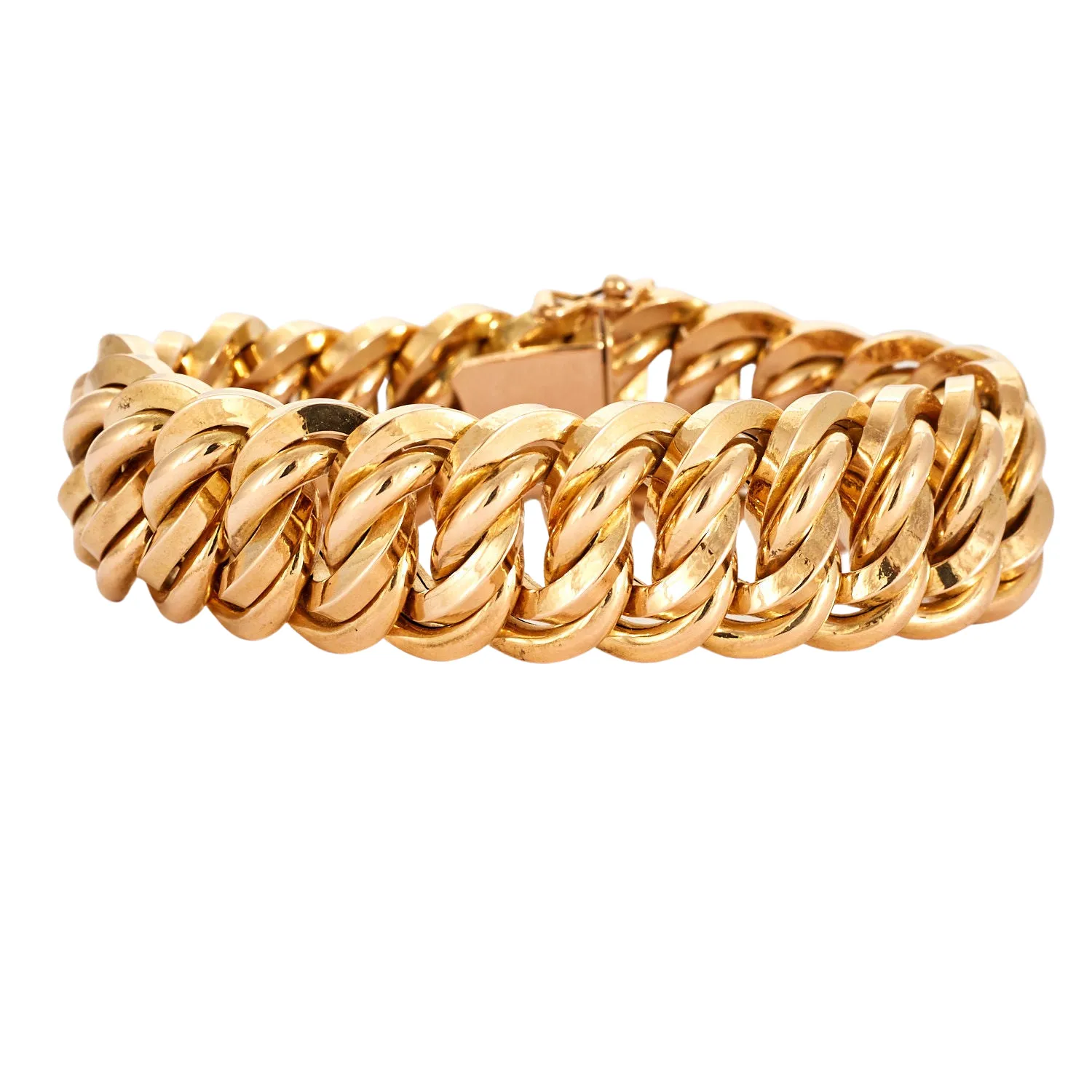 Bracelet or rose maille américaine sold by 58 Facettes