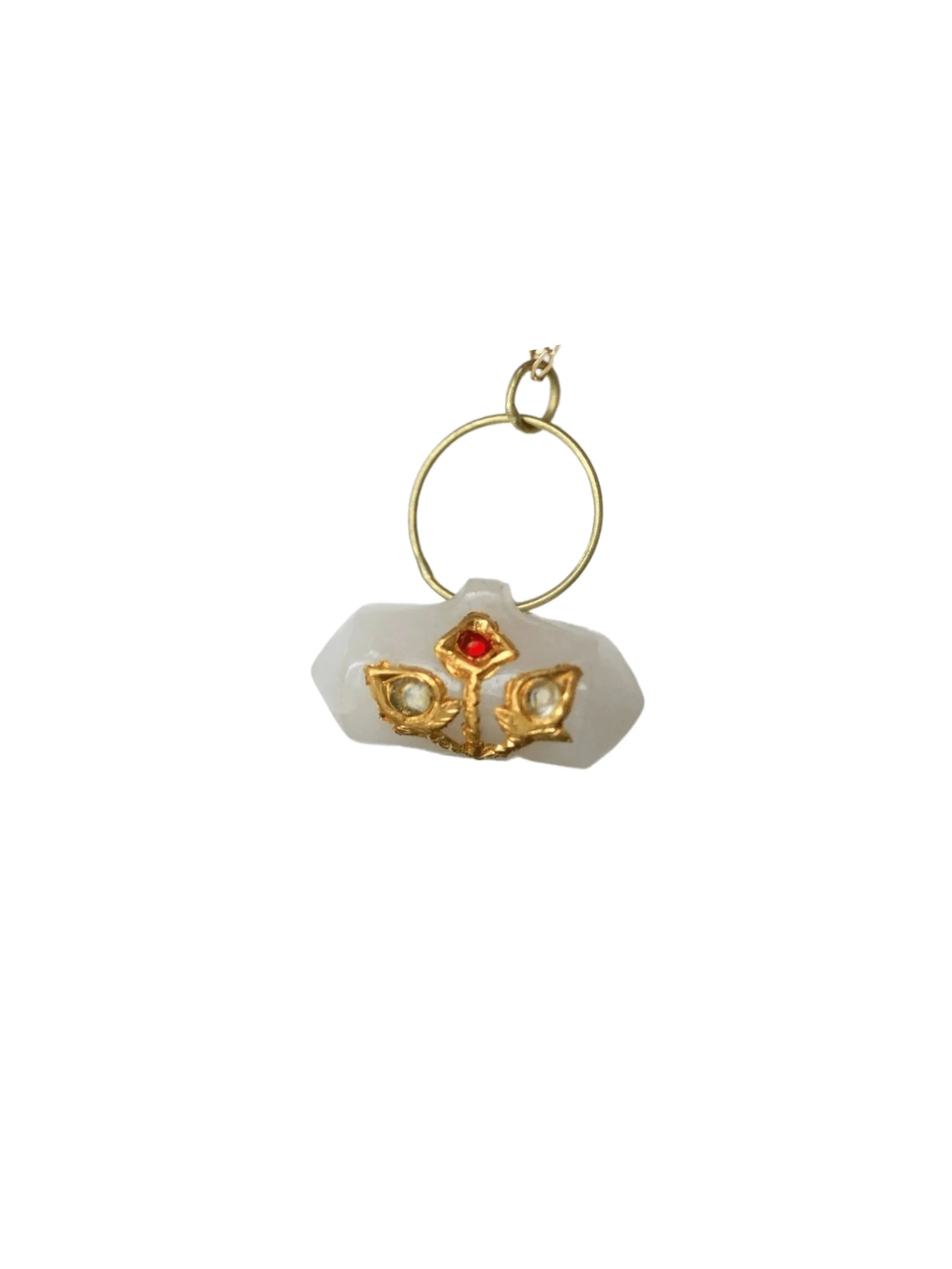 Pendentif ancien Moghol Inde jade et or sold by 58 Facettes