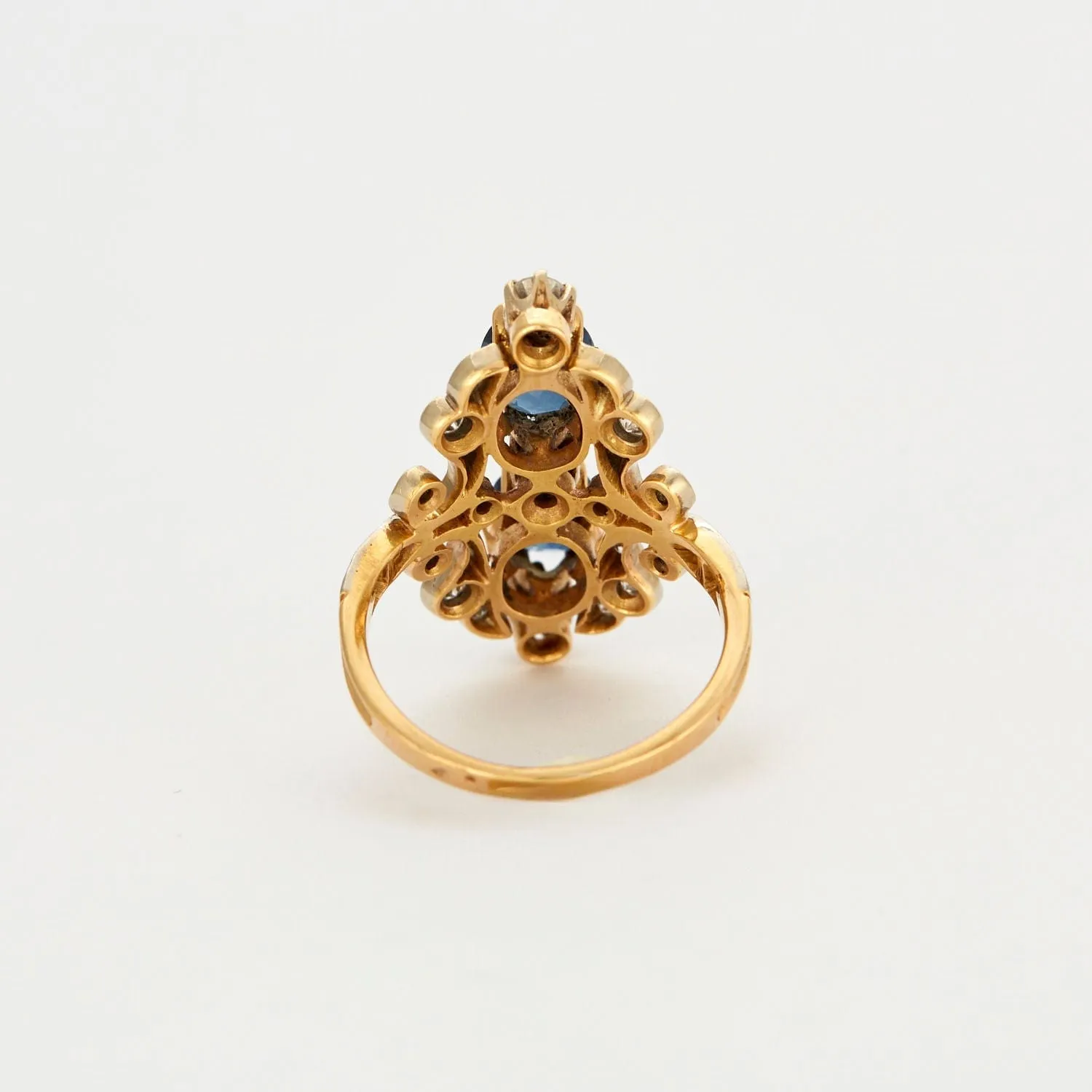Bague Oblongue Saphirs sold by 58 Facettes product image thumbnail 5