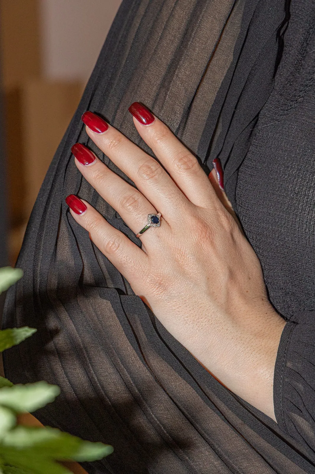 Bague Or blanc Saphir sold by 58 Facettes product image thumbnail 2