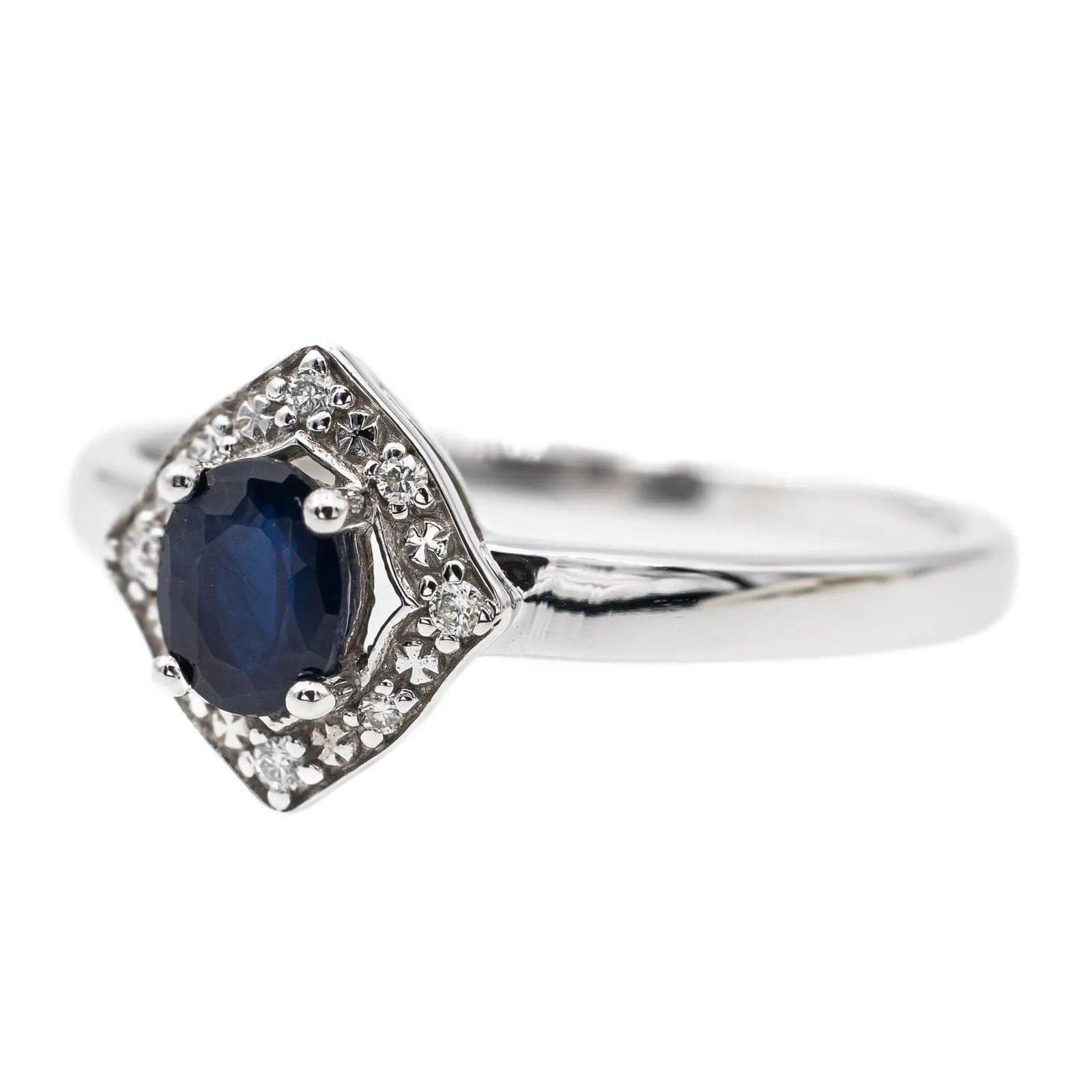 Bague Or blanc Saphir sold by 58 Facettes product image thumbnail 3