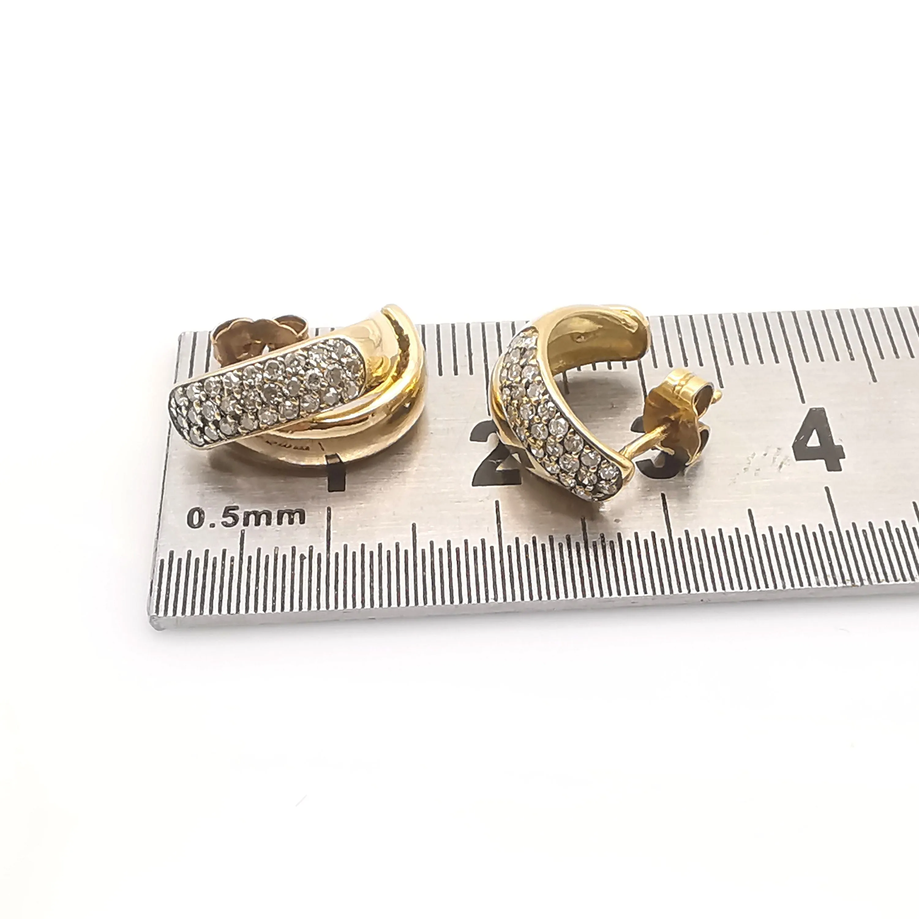 Boucles d'oreilles en or et diamants sold by 58 Facettes product image thumbnail 4