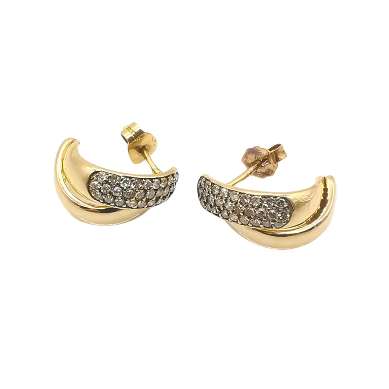 Boucles d'oreilles en or et diamants sold by 58 Facettes