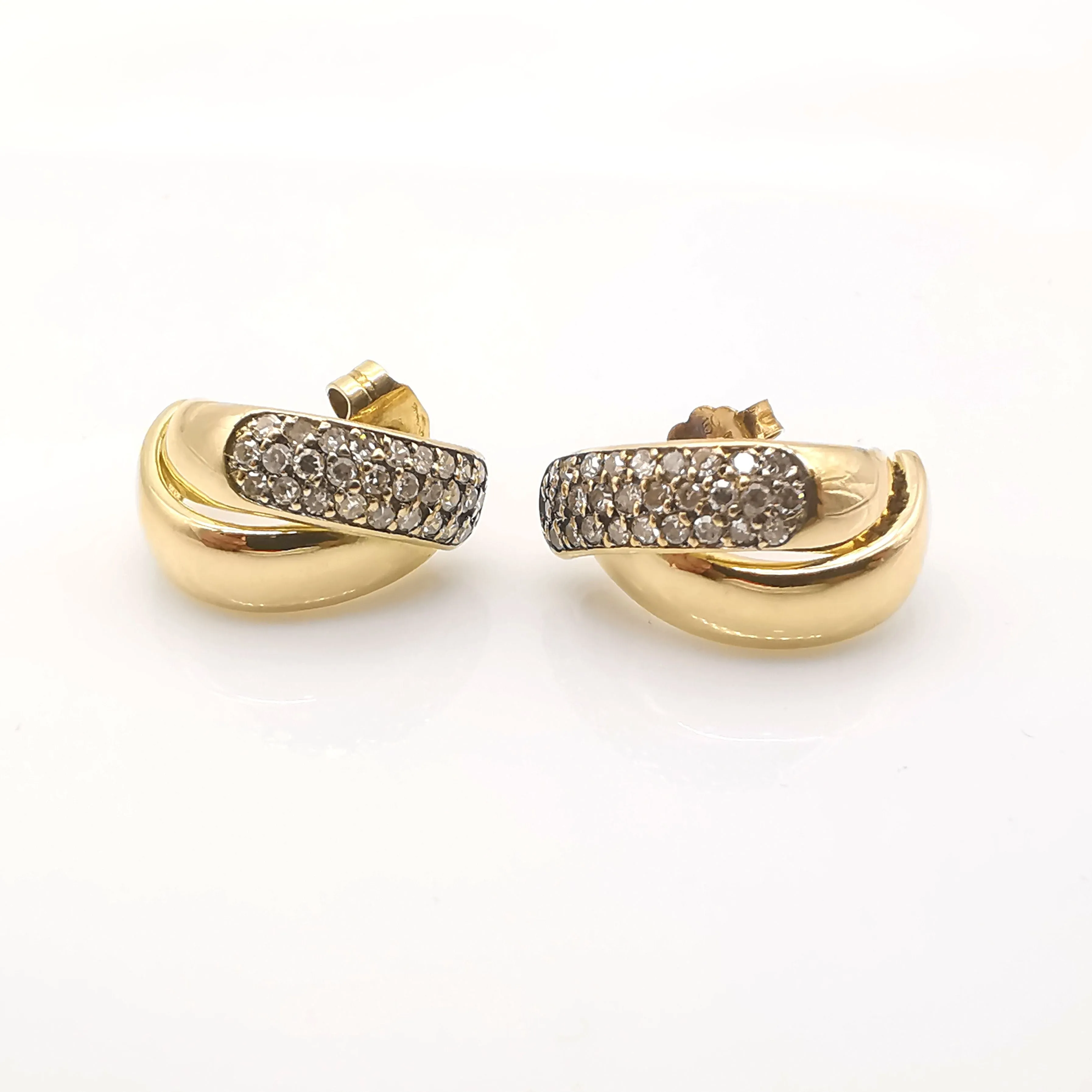Boucles d'oreilles en or et diamants sold by 58 Facettes product image thumbnail 3