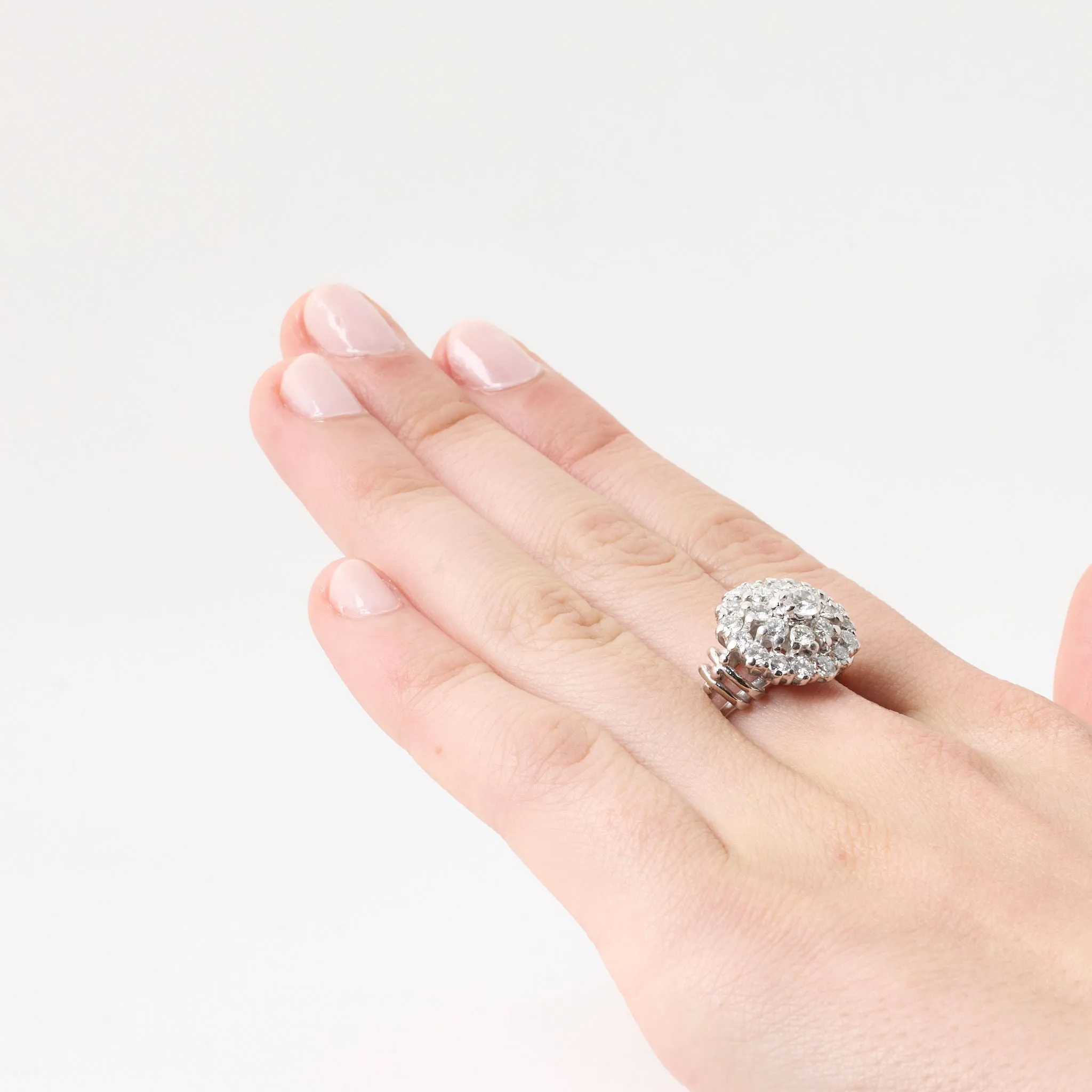 Bague vintage diamants sold by 58 Facettes product image thumbnail 2