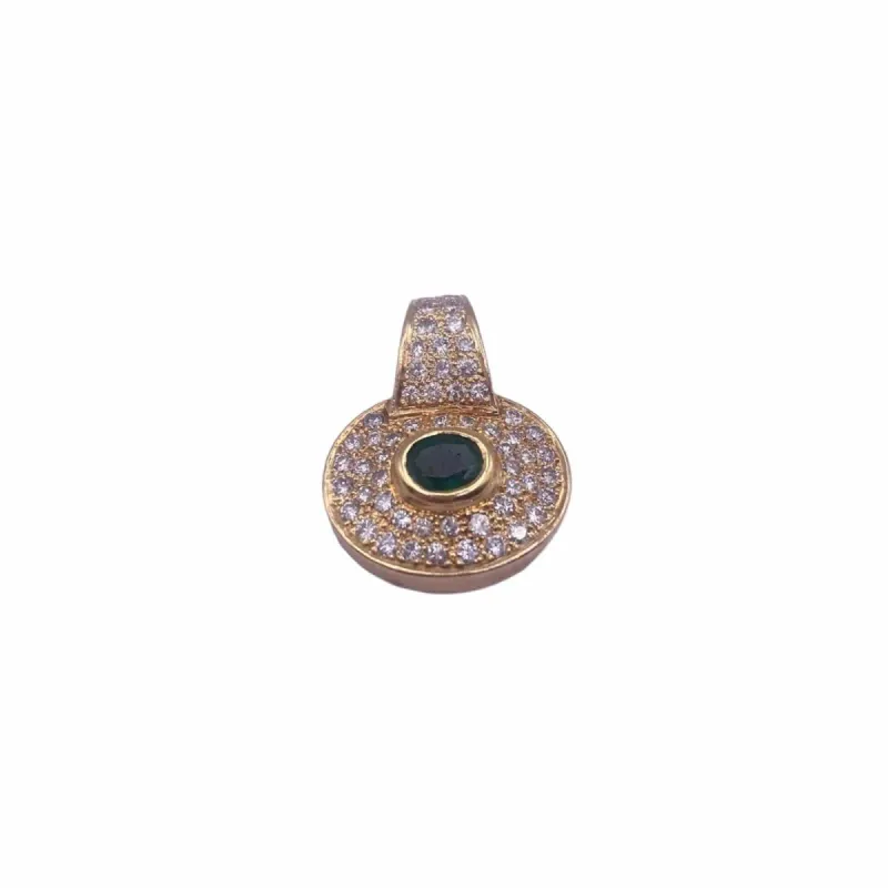 Pendentif Or Jaune Emeraude & Diamants sold by 58 Facettes