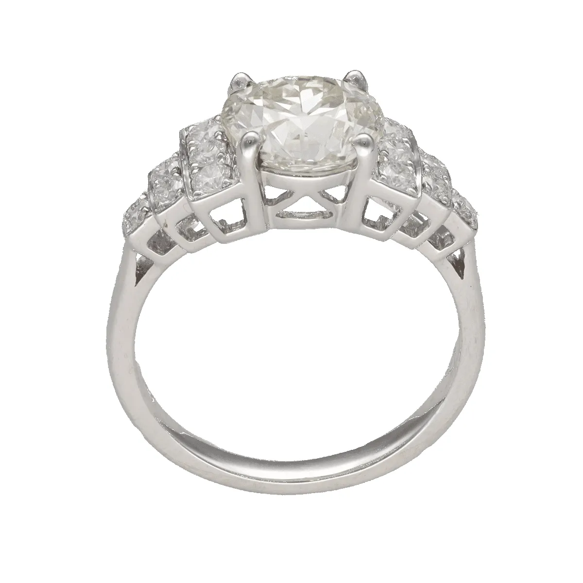 Solitaire diamant et or gris sold by 58 Facettes product image thumbnail 5