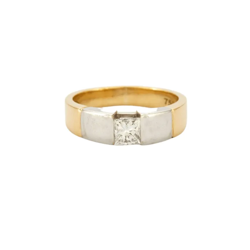 Bague Jonc Diamant princesse 0.77ct sold by 58 Facettes
