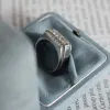Bague tank art déco platine et diamants sold by 58 Facettes