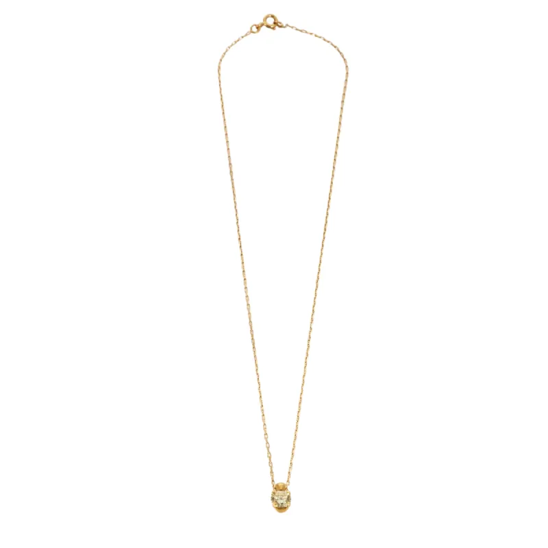 Collier or jaune solitaire sold by 58 Facettes