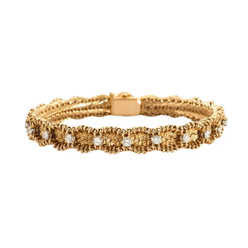 Bracelet souple diamants sold by 58 Facettes