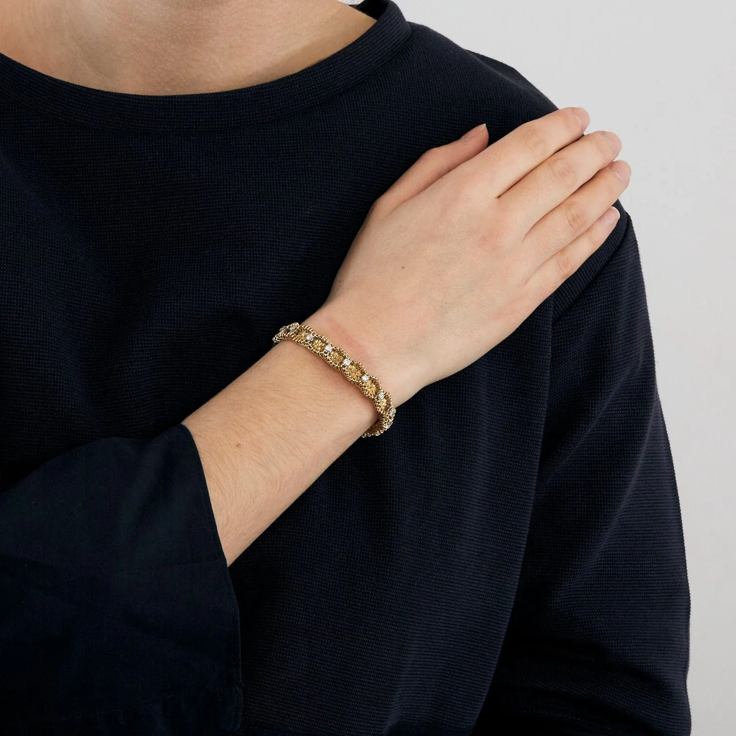 Bracelet souple diamants sold by 58 Facettes product image thumbnail 3