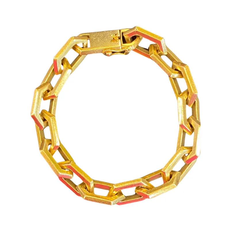 Bracelet mailles losanges en or jaune sold by 58 Facettes