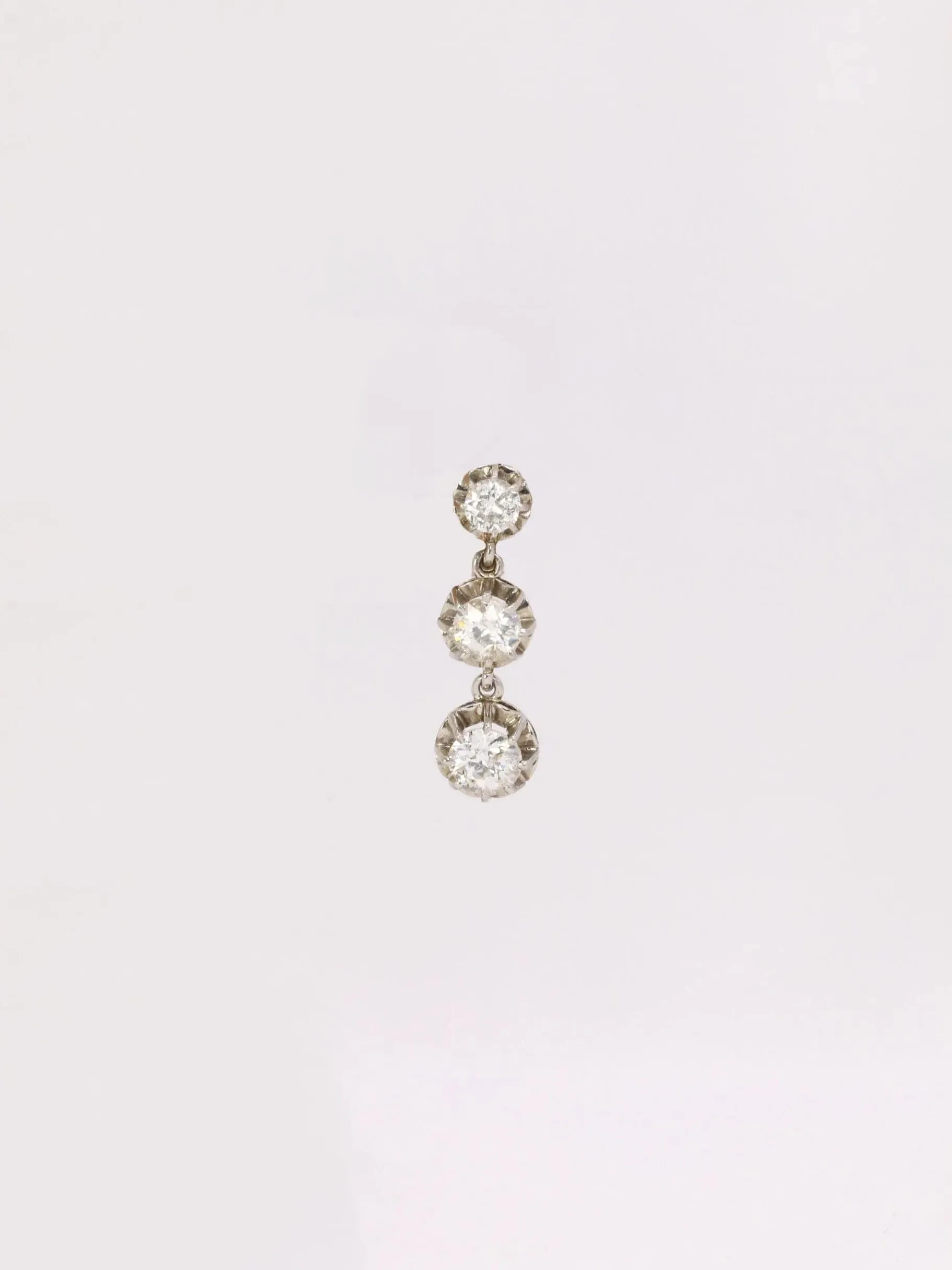 Boucles d’oreilles pendantes diamants sold by 58 Facettes product image thumbnail 4