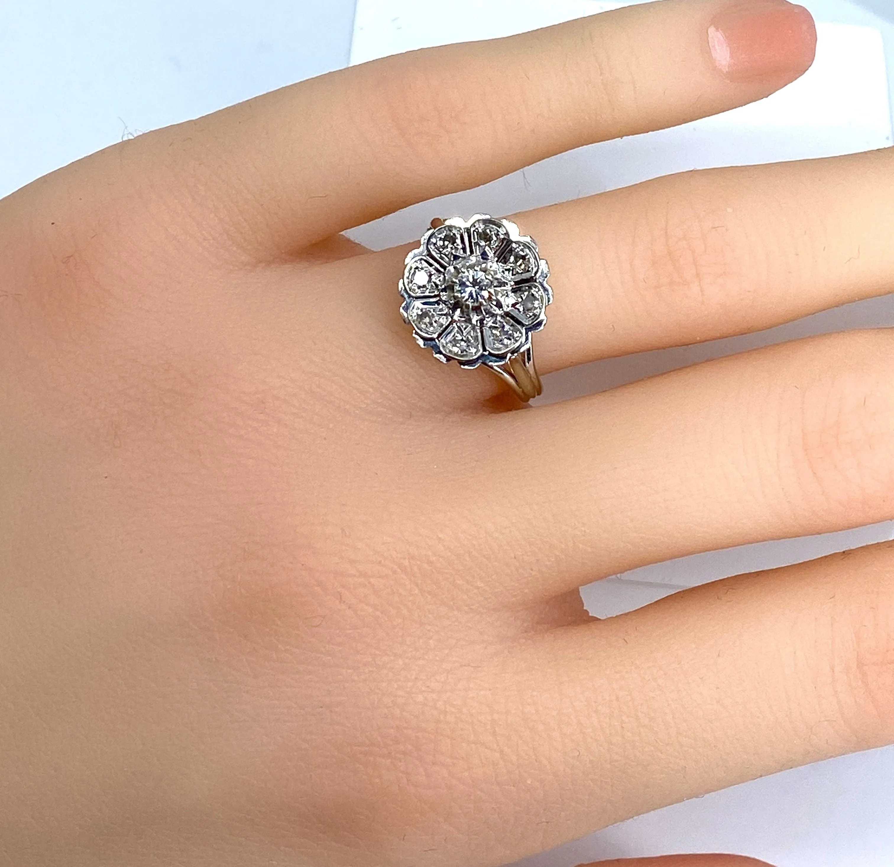 Bague en or blanc 18 carats et diamants sold by 58 Facettes product image thumbnail 3