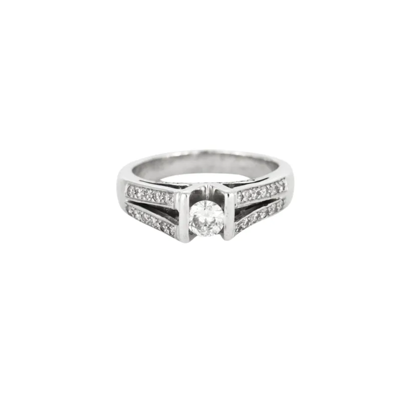 Bague or blanc, diamants sold by 58 Facettes