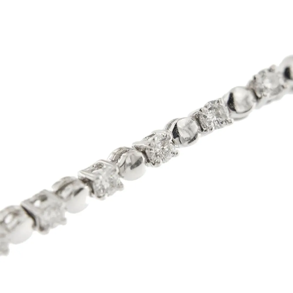 Bracelet tennis avec diamants sold by 58 Facettes product image thumbnail 2