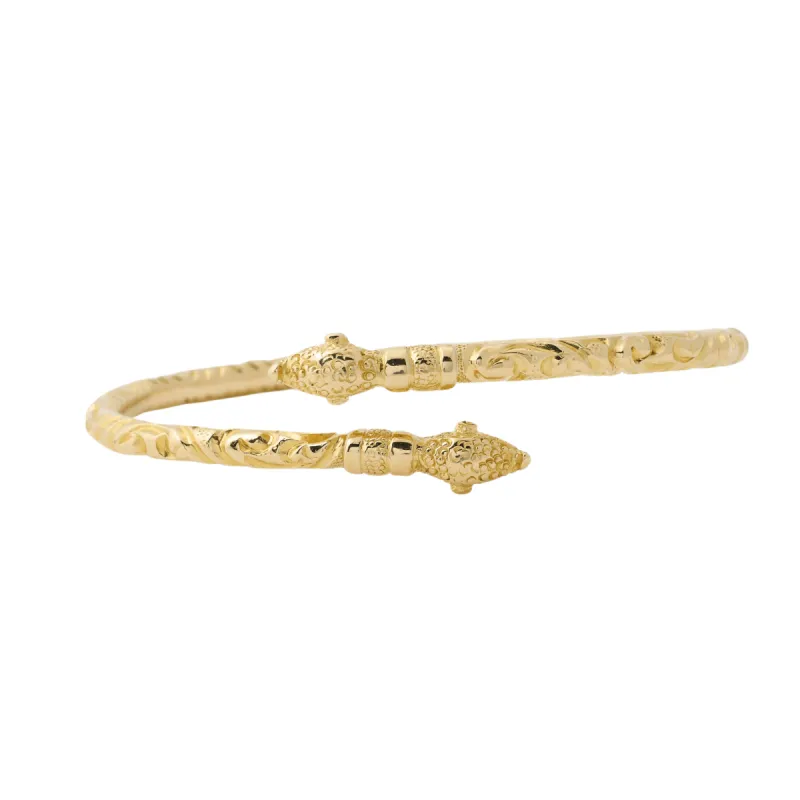 Bracelet serpent or jaune made by 58 Facettes