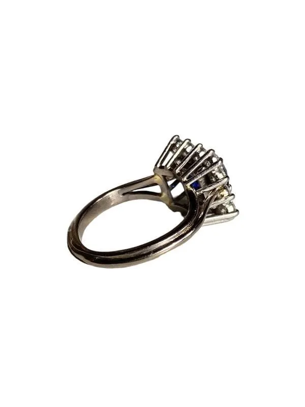 Bague or gris platine saphir diamants sold by 58 Facettes product image thumbnail 3