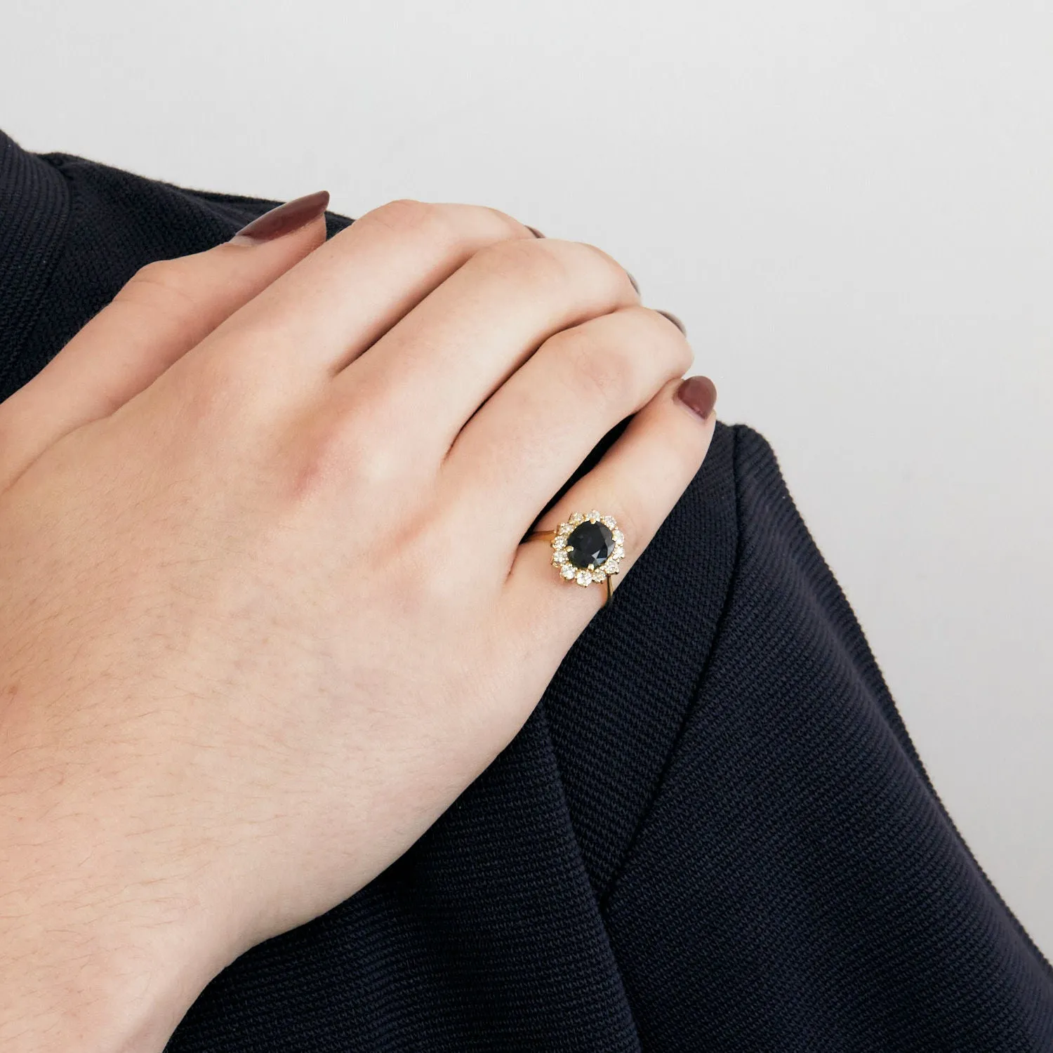 Bague Marguerite or jaune Saphir diamants sold by 58 Facettes product image thumbnail 3