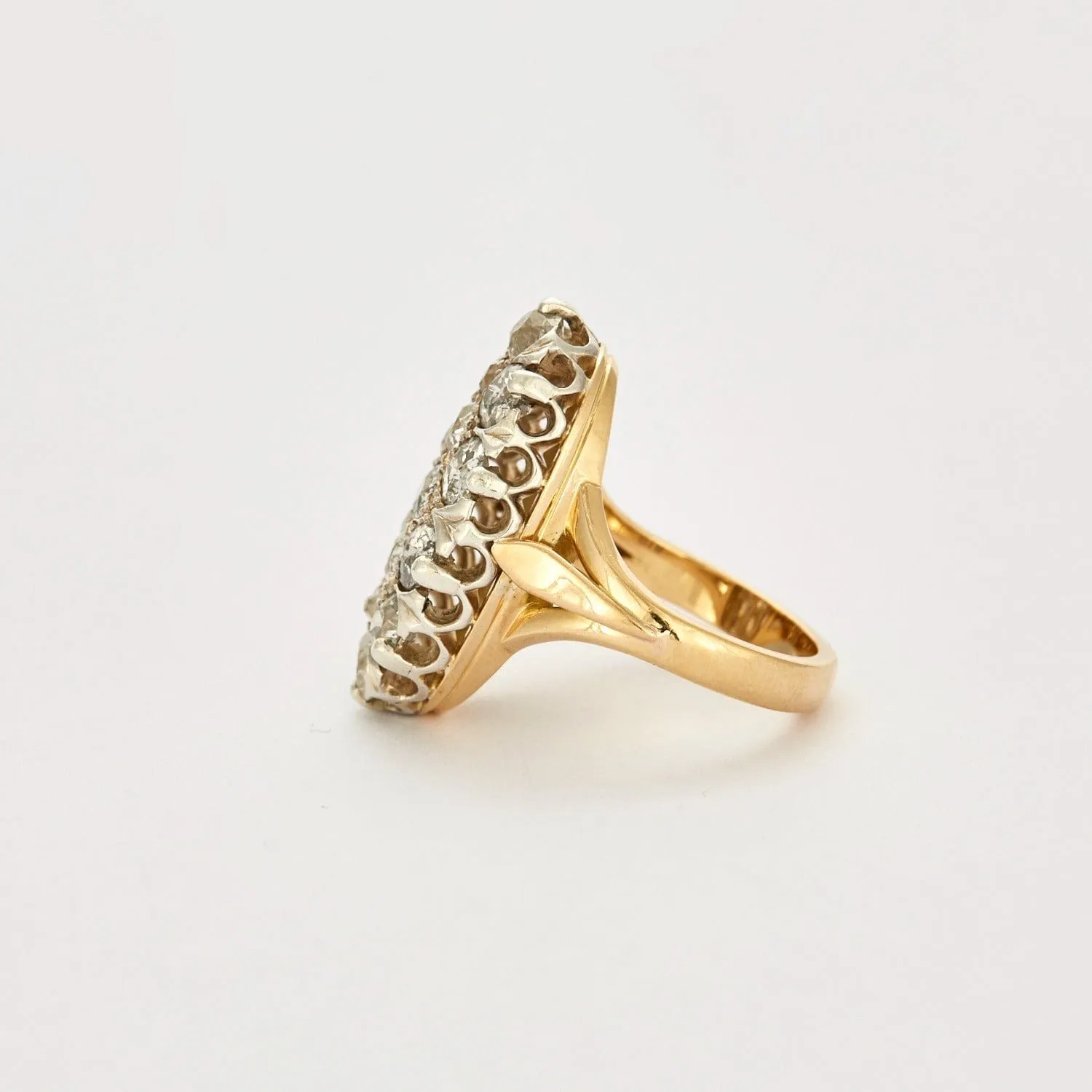 Bague marquise en or et diamants sold by 58 Facettes product image thumbnail 3